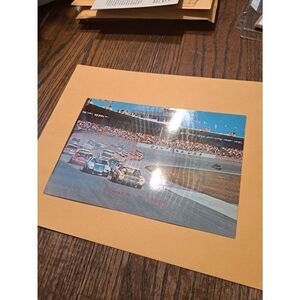 Vintage Daytona Speedway 9x6 Postcard Green Flag Start Racing Cars Photo